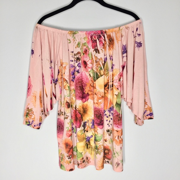 Floral Print Off-Shoulder Top                   2C - Picture 4 of 8